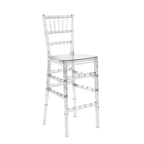 Silla Coctelera Tiffany Transparente Alta